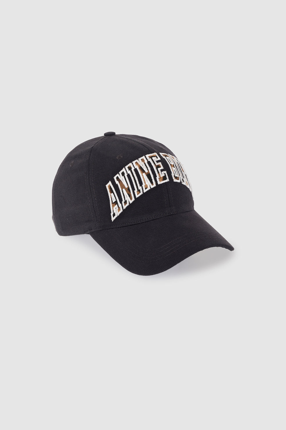 ANINE BING Jeremy Baseball Cap - Washed Black - detail vew
