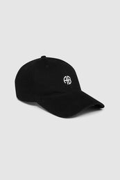 ANINE BING Jeremy Baseball Cap Ab - Black Denim - Side View