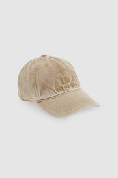 ANINE BING Jeremy Baseball Cap - Butter Yellow - side view
