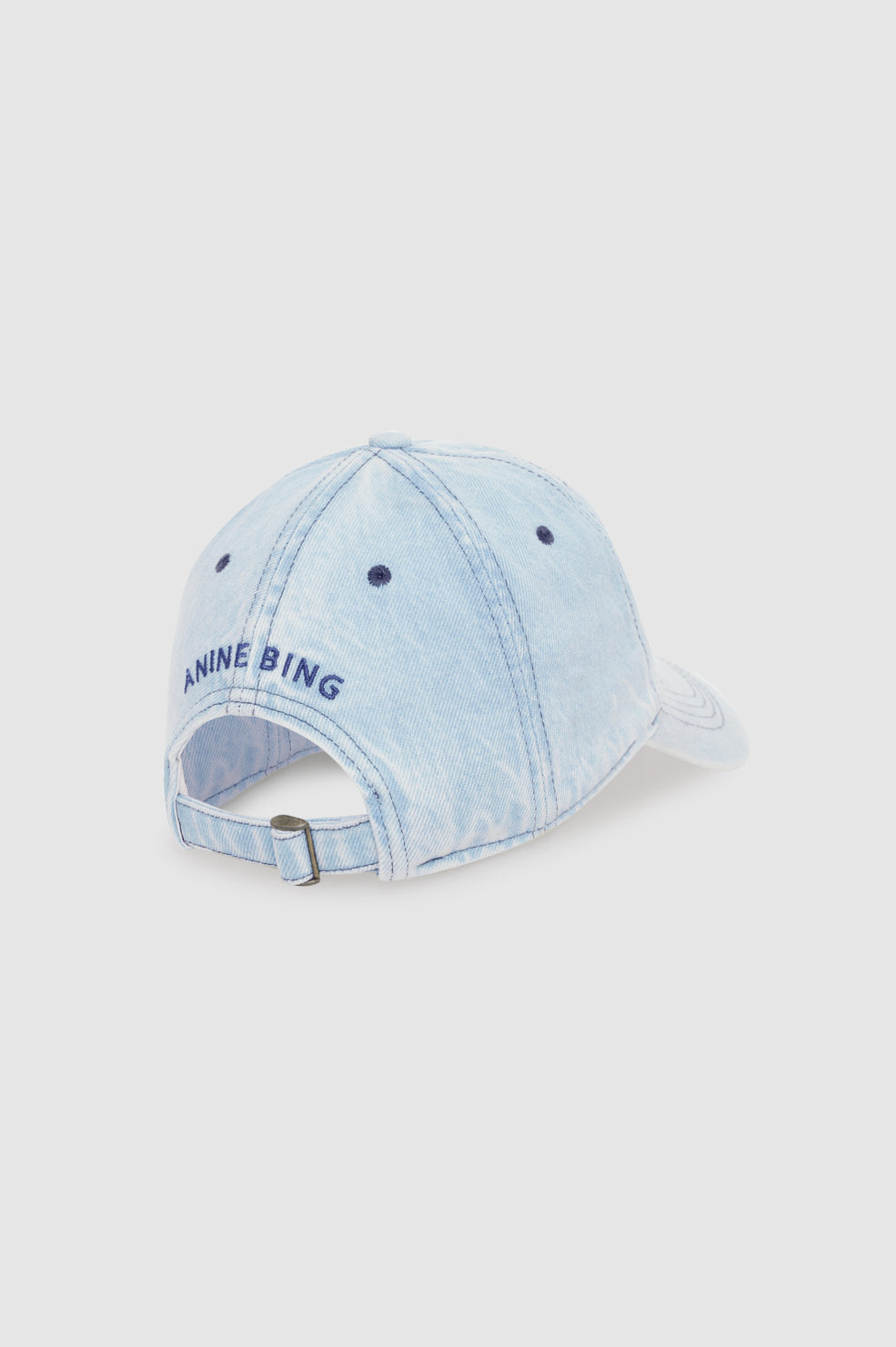 ANINE BING Jeremy Baseball Cap - Lucid Blue - back view