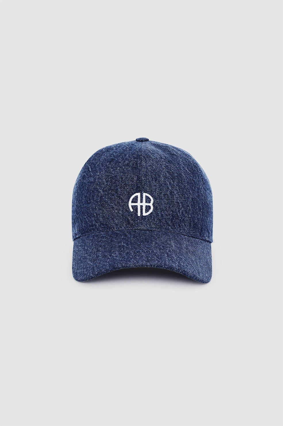 ANINE BING Jeremy Baseball Cap Ab - Clean Indigo - Front View
