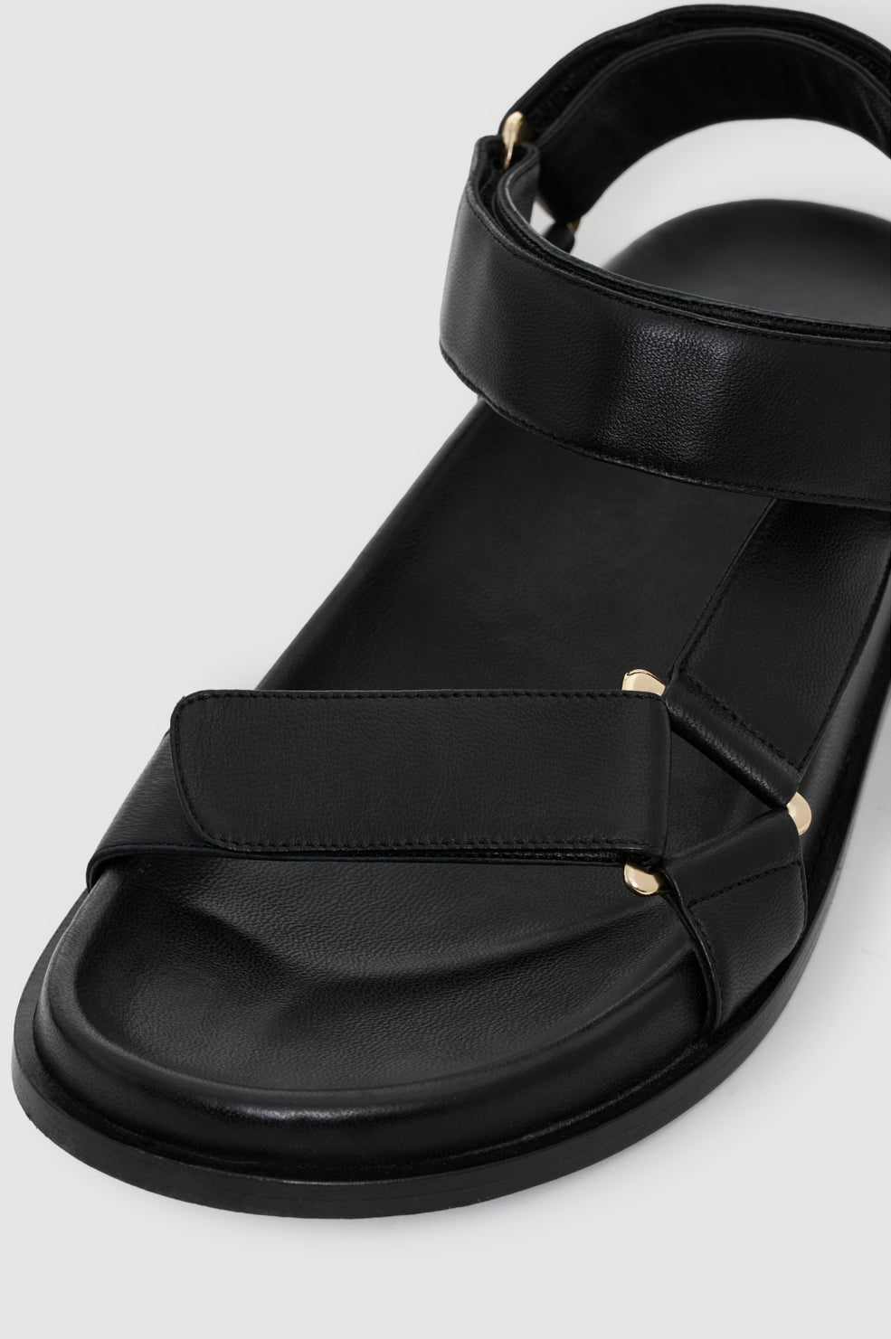ANINE BING Jess Sandals - Black - side view