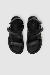 ANINE BING Jess Sandals - Black - top view