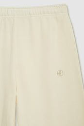 ANINE BING Kacey Sweatpant Monogram - Cream - detail view