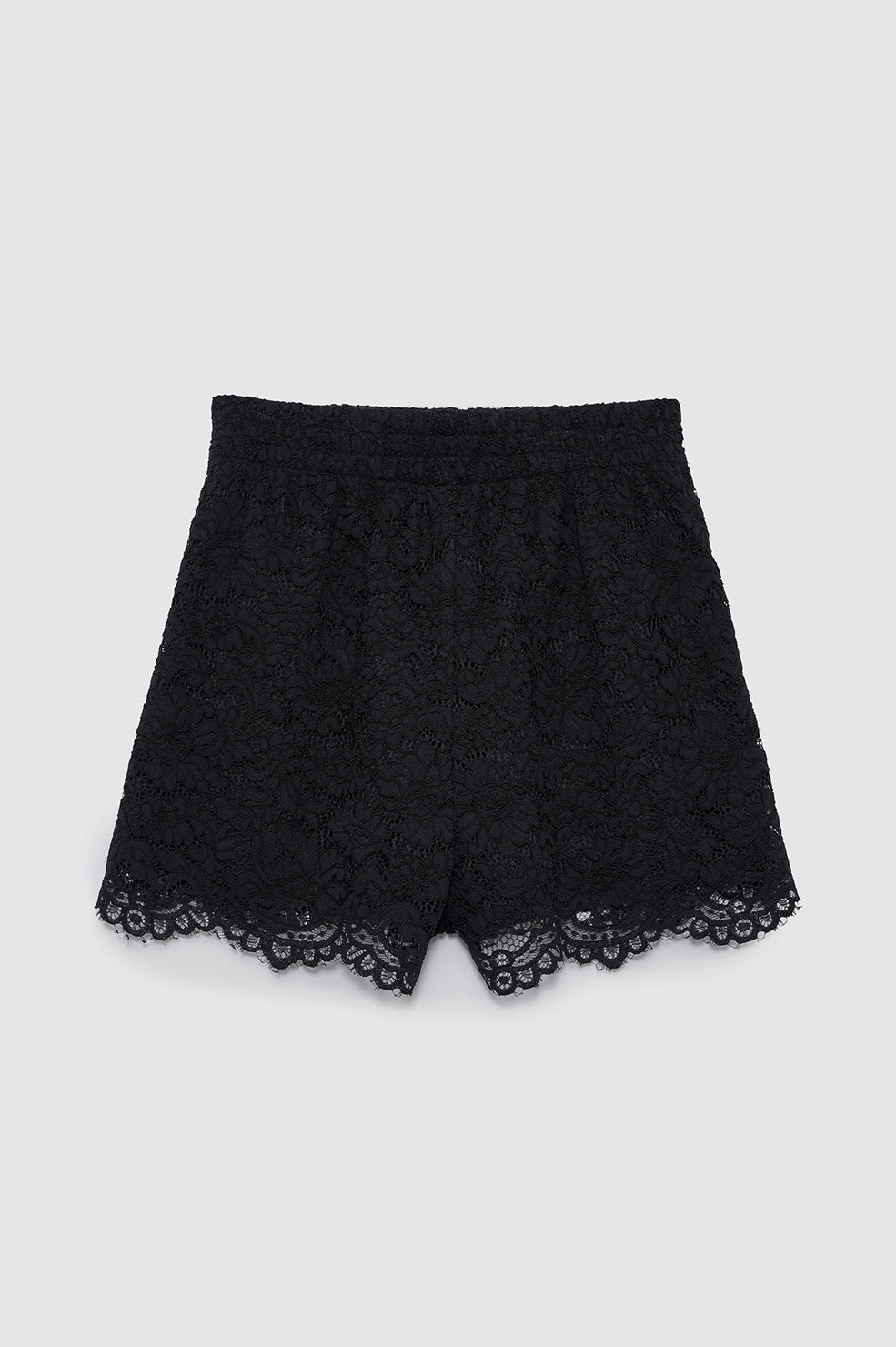 ANINE BING Kam Short - Black Lace - front view