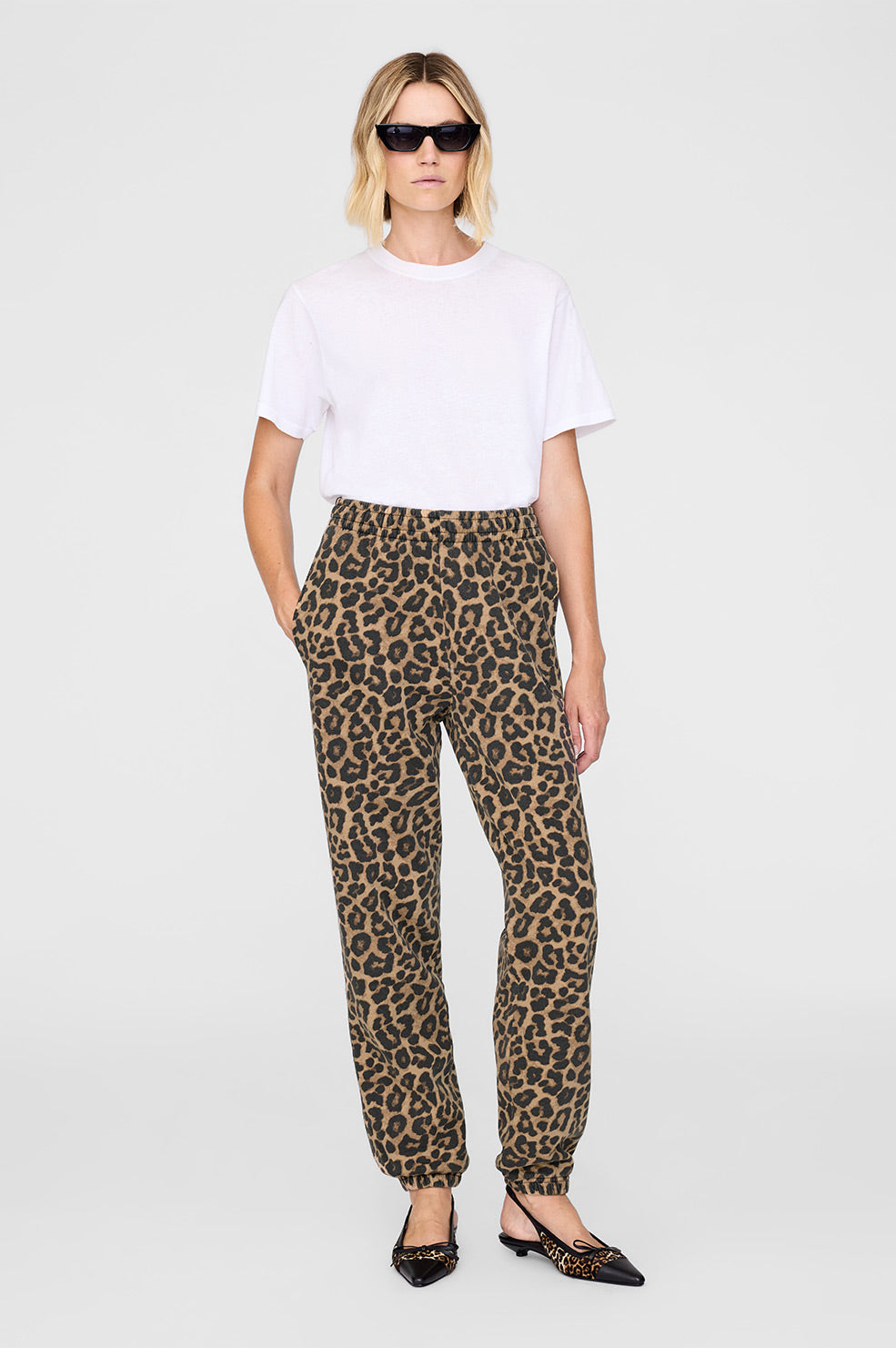 Karter Jogger Framed Monogram - Black And Brown Leopard XS