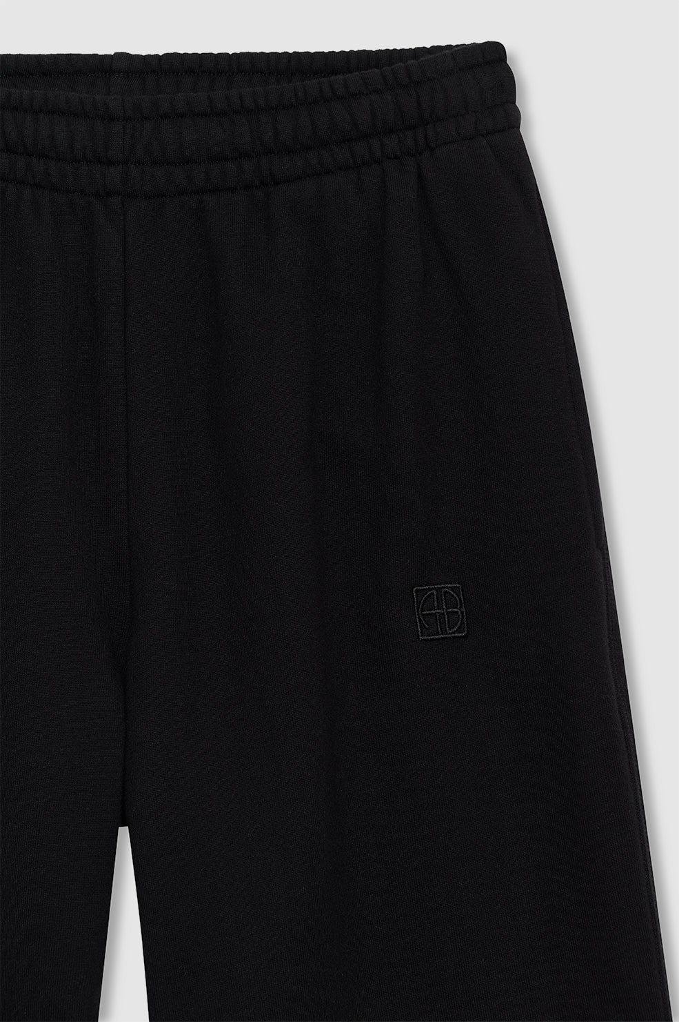 ANINE BING Karter Jogger Framed Monogram - Black - detail view