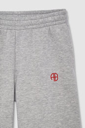 ANINE BING Karter Sweatpant - Grey - detail view