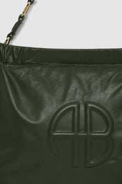 ANINE BING Kate Shoulder Bag - Olive - detail view