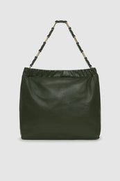 ANINE BING Kate Shoulder Bag - Olive - back view