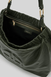 ANINE BING Kate Shoulder Bag - Olive - inside view