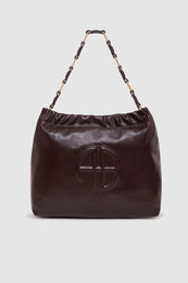 ANINE BING Kate Shoulder Bag - Bordeaux - Front View
