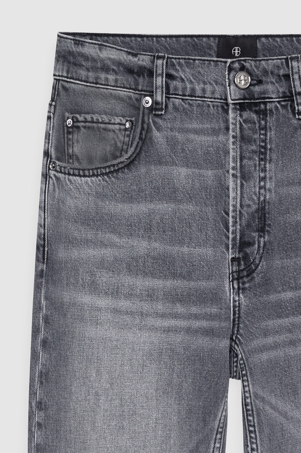 ANINE BING Kate Jean - Washed Grey - detail view