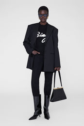 ANINE BING Kendrick Sweater Bing - Black - On Model Front Second Image