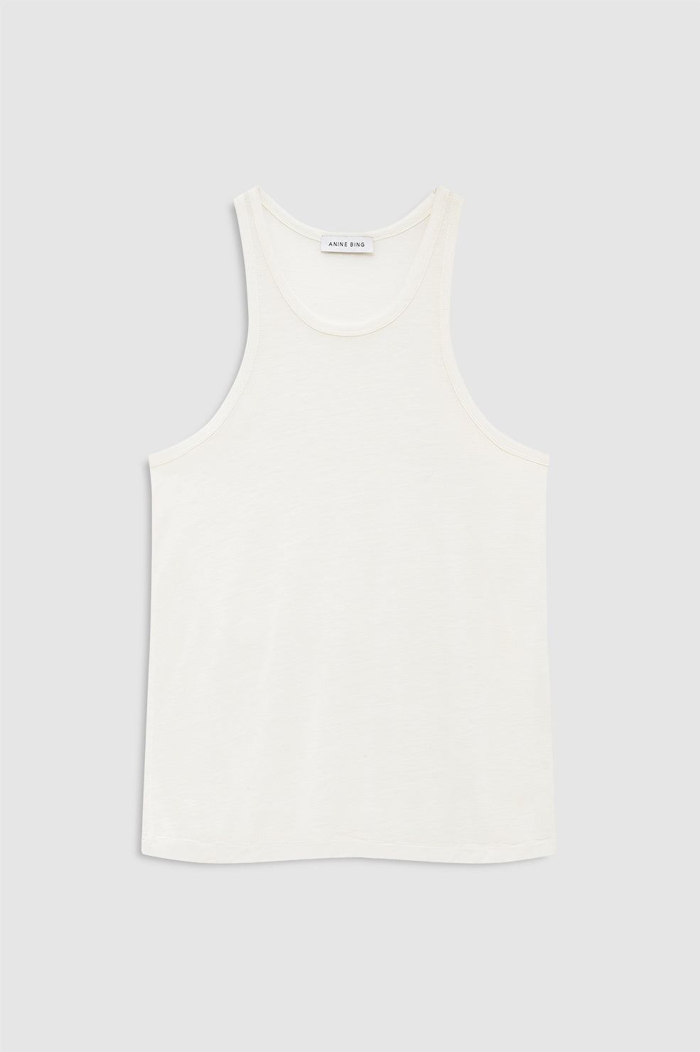 ANINE BING Kooper Tank - Cream - front view