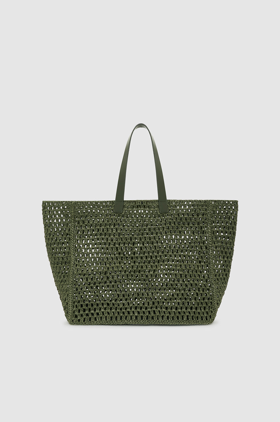 ANINE BING Large Rio Tote - Olive - back view