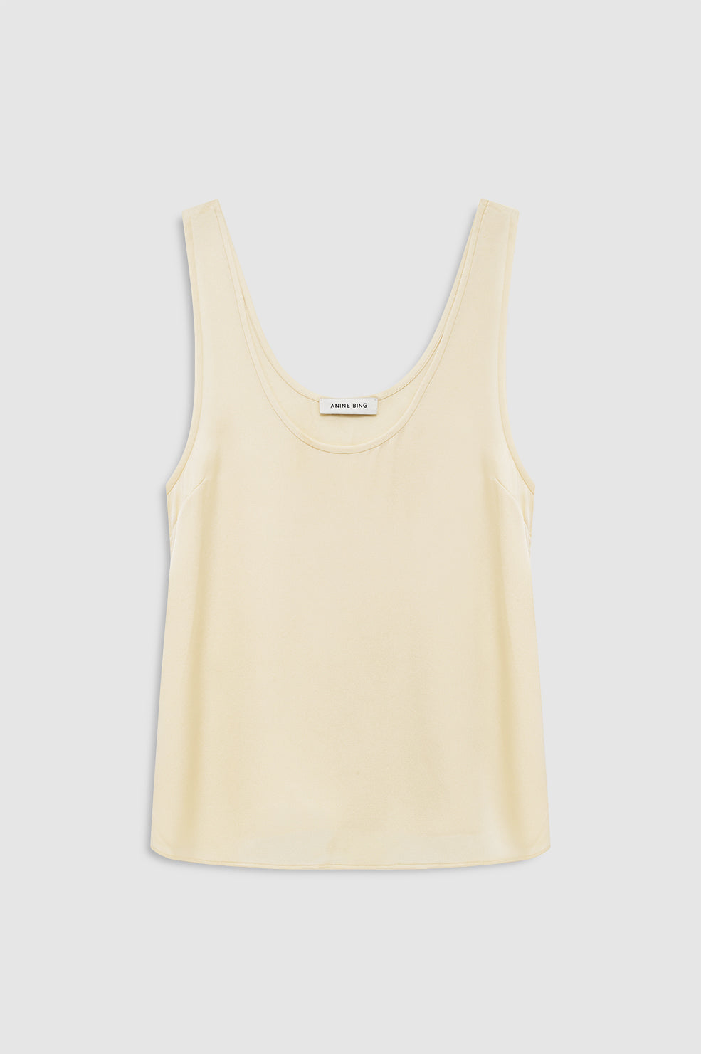 ANINE BING Lea Top - Butter Yellow - front view