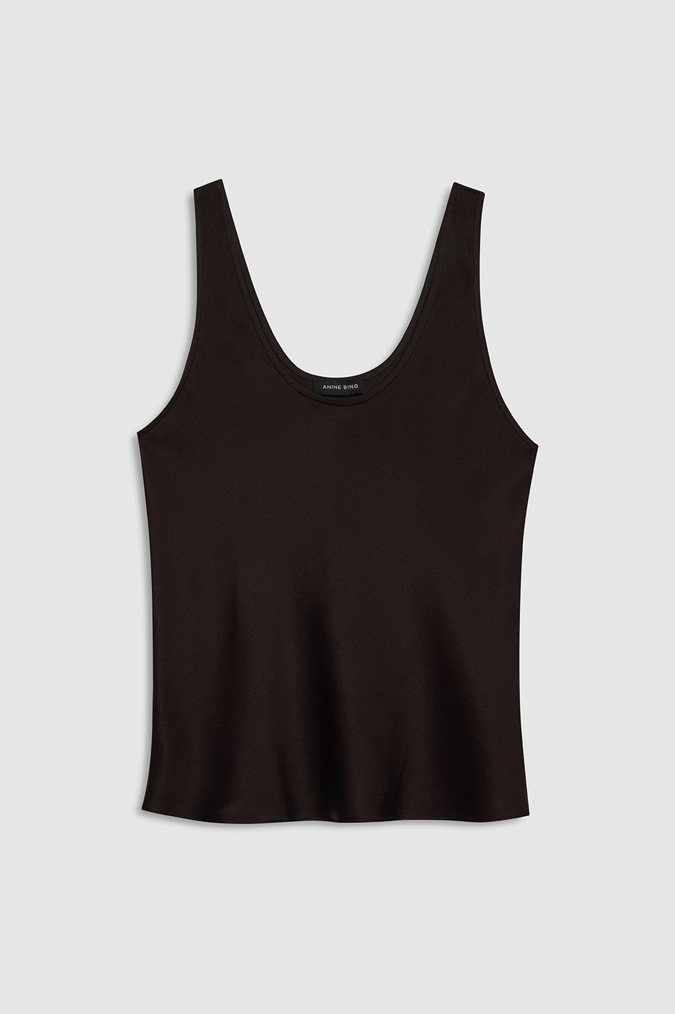 featured-img|ANINE BING Lea Top - Deep Brown - front view