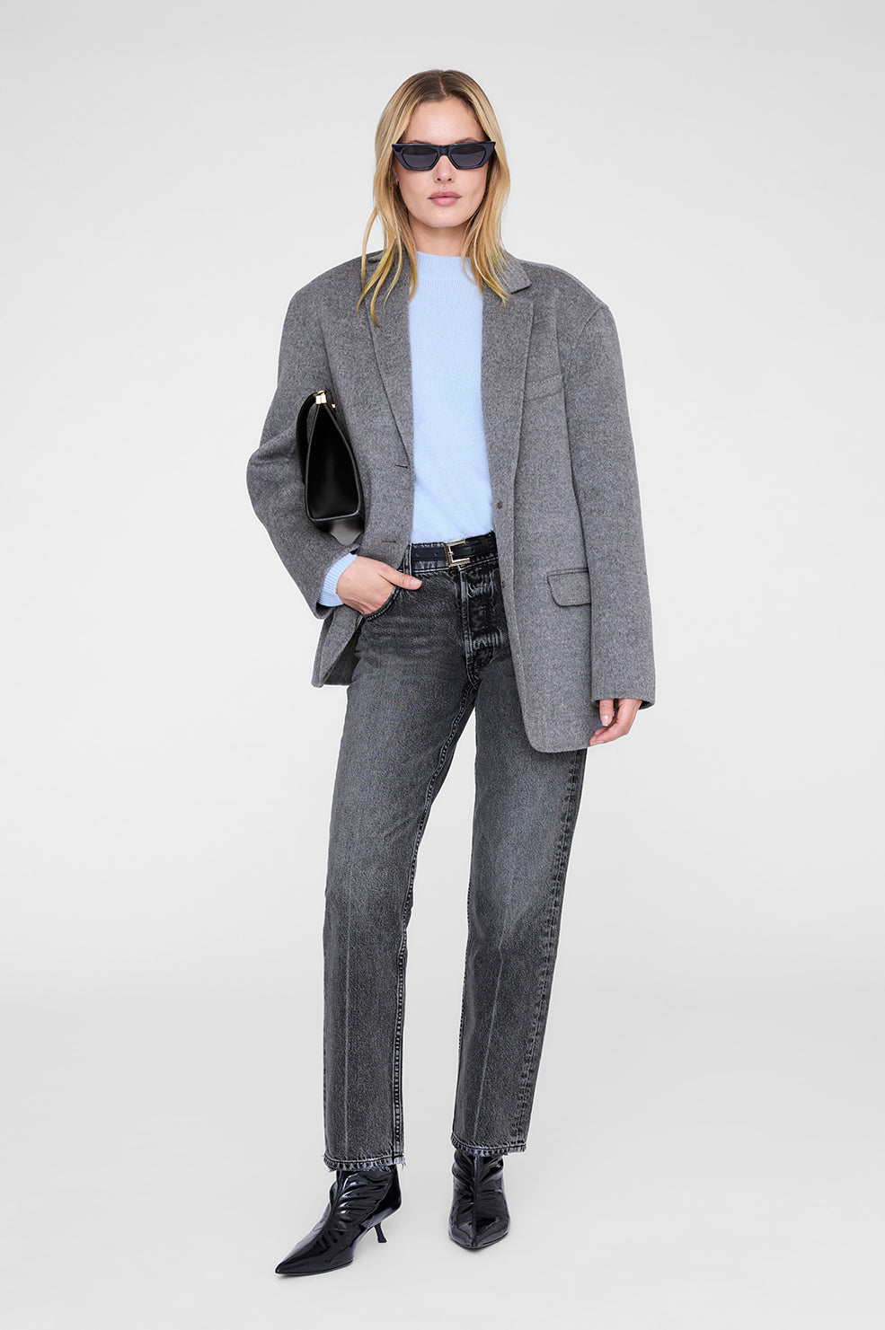 Lee Crew Sweater - Pale Blue