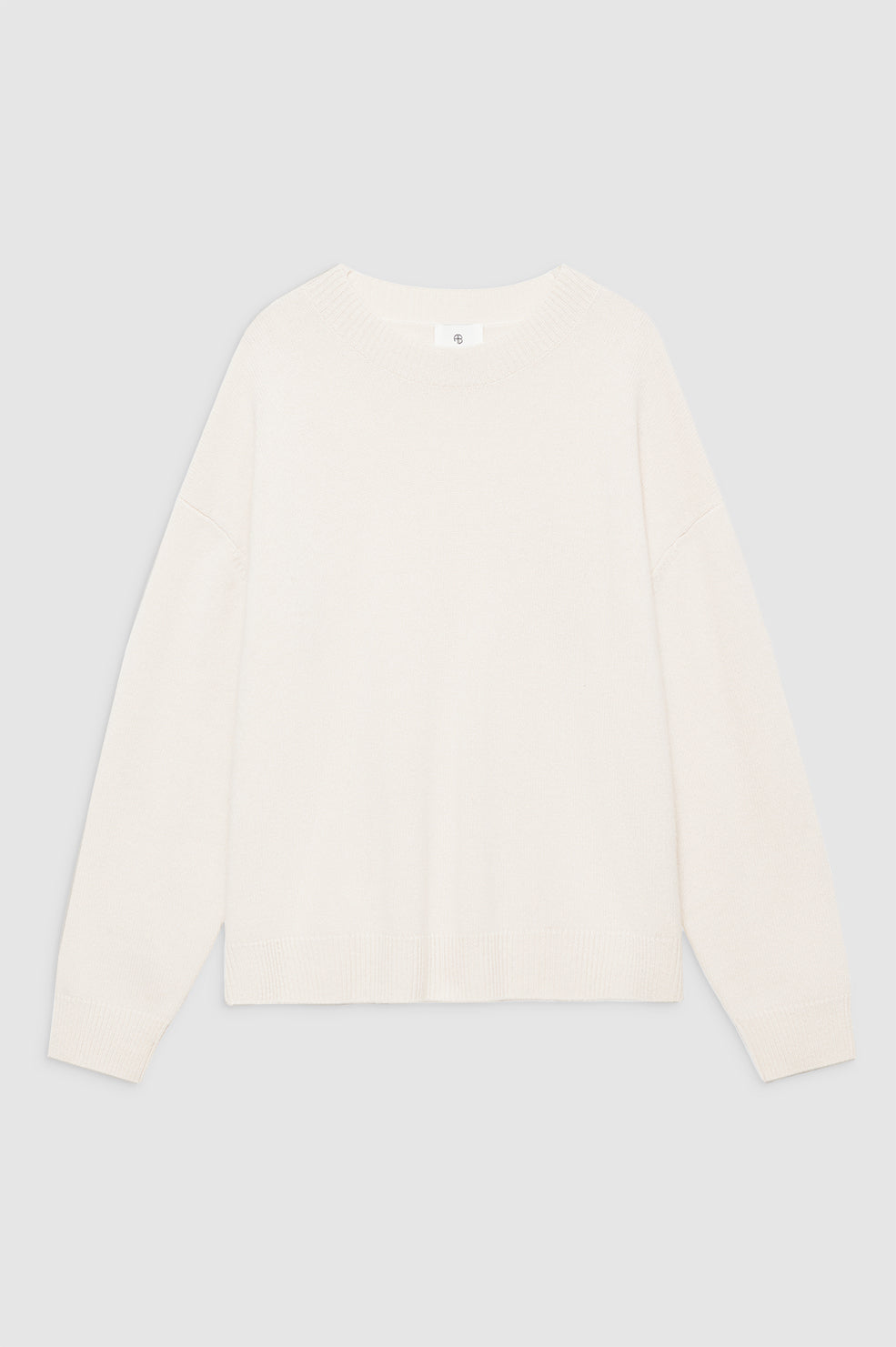 featured-img|ANINE BING Lee Crew Sweater - Cream - Front View