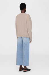 ANINE BING Lee Sweater - Brown - back view