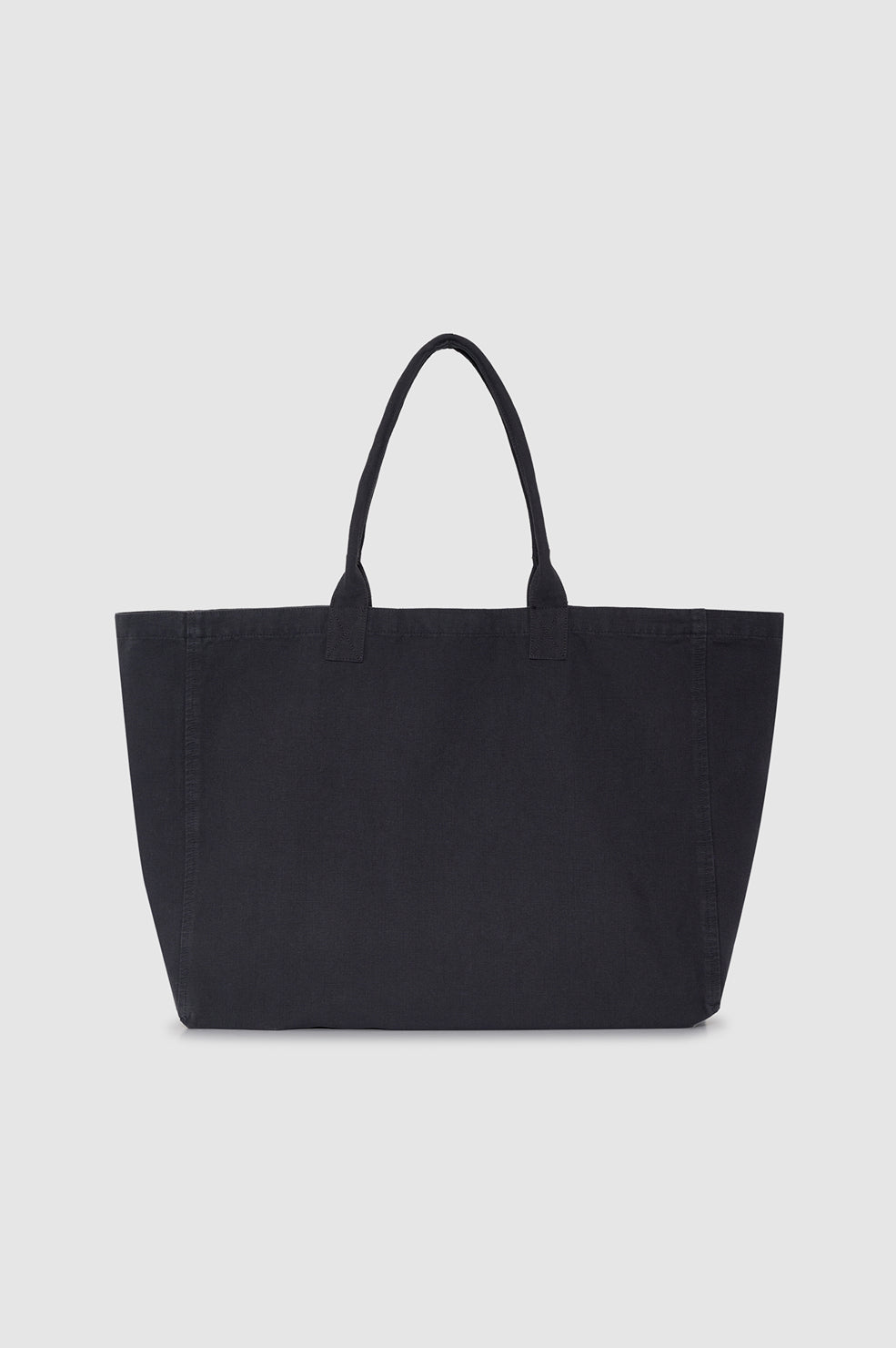 ANINE BING Leo Canvas Tote - Washed Black - back view