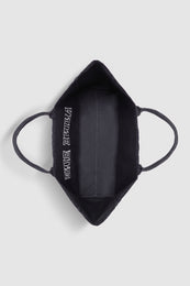 ANINE BING Leo Canvas Tote - Washed Black - top view