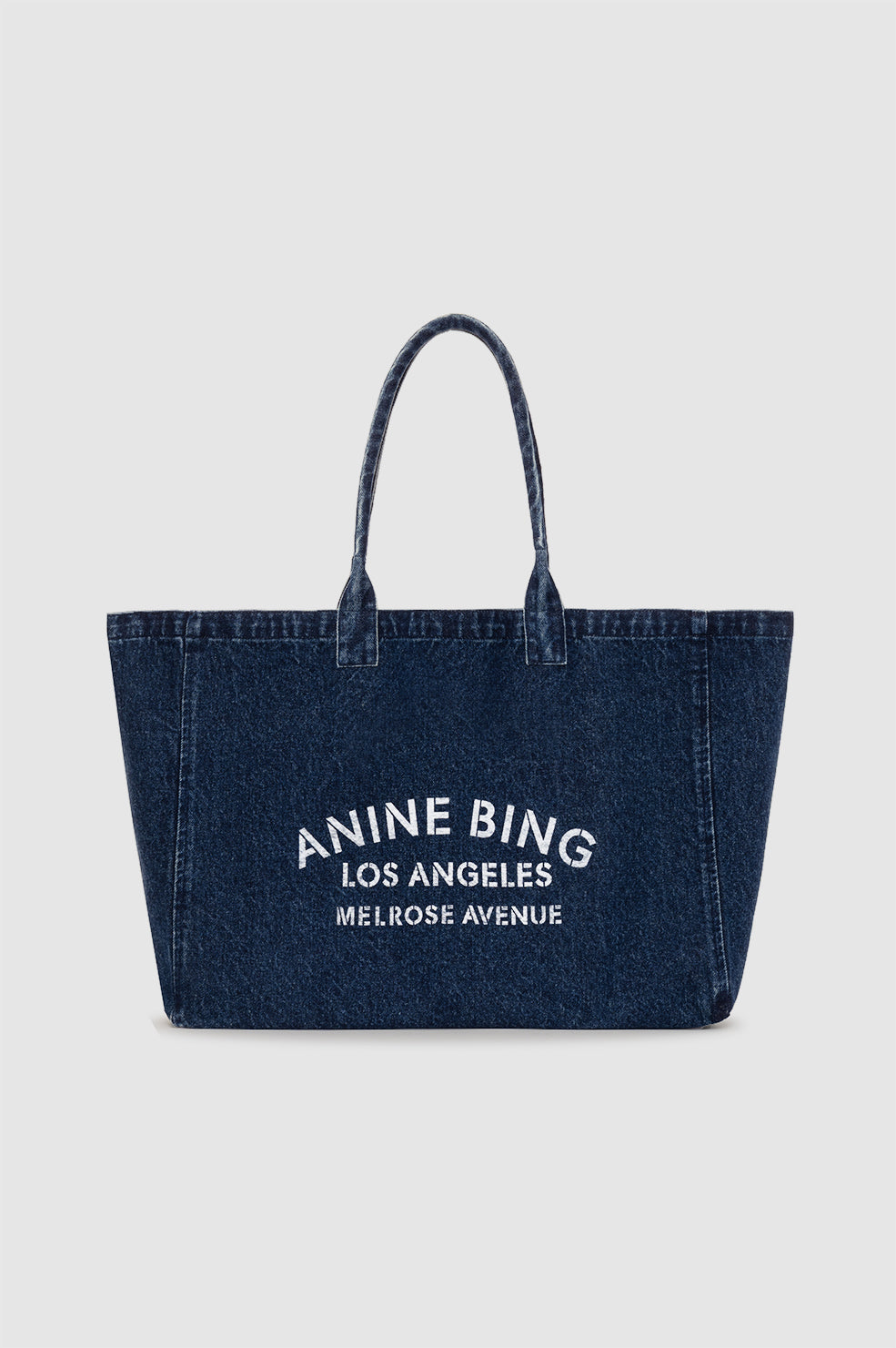 Leo Denim Tote - Ink Blue