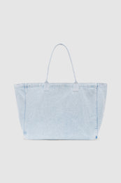 ANINE BING Leo Denim Tote - Lucid Blue - back view