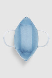 ANINE BING Leo Denim Tote - Lucid Blue - top view