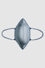 ANINE BING Leo Denim Tote - Shadow Blue - inside view