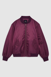 ANINE BING Leon Bomber - Fig - front view