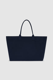 ANINE BING Leo Canvas Tote Collegiate - Blue - back view