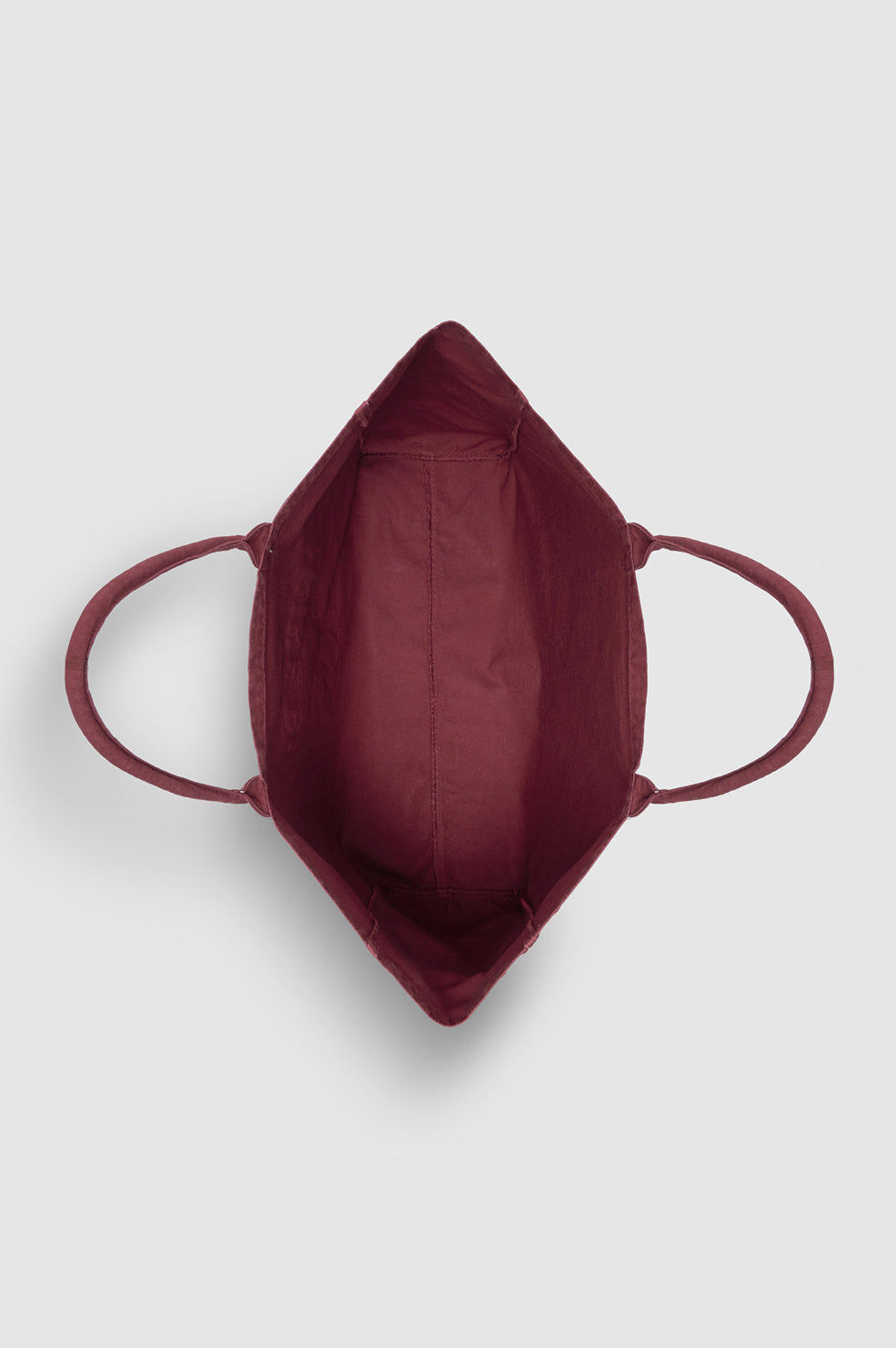 ANINE BING Leo Canvas Tote Collegiate - Fig - top view