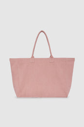 ANINE BING Leo Canvas Tote Los Angeles University - Earth Red - back view