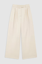 ANINE BING Lou Trouser - Ecru - front view