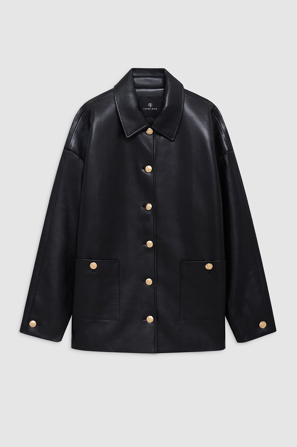 ANINE BING Luca Jacket - Black Recycled Leather