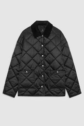 ANINE BING Luca Padded Jacket - Black - front view
