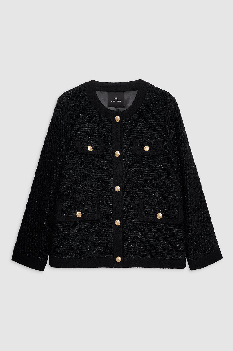 ANINE BING Lydia Jacket - Black Shine thumbnail