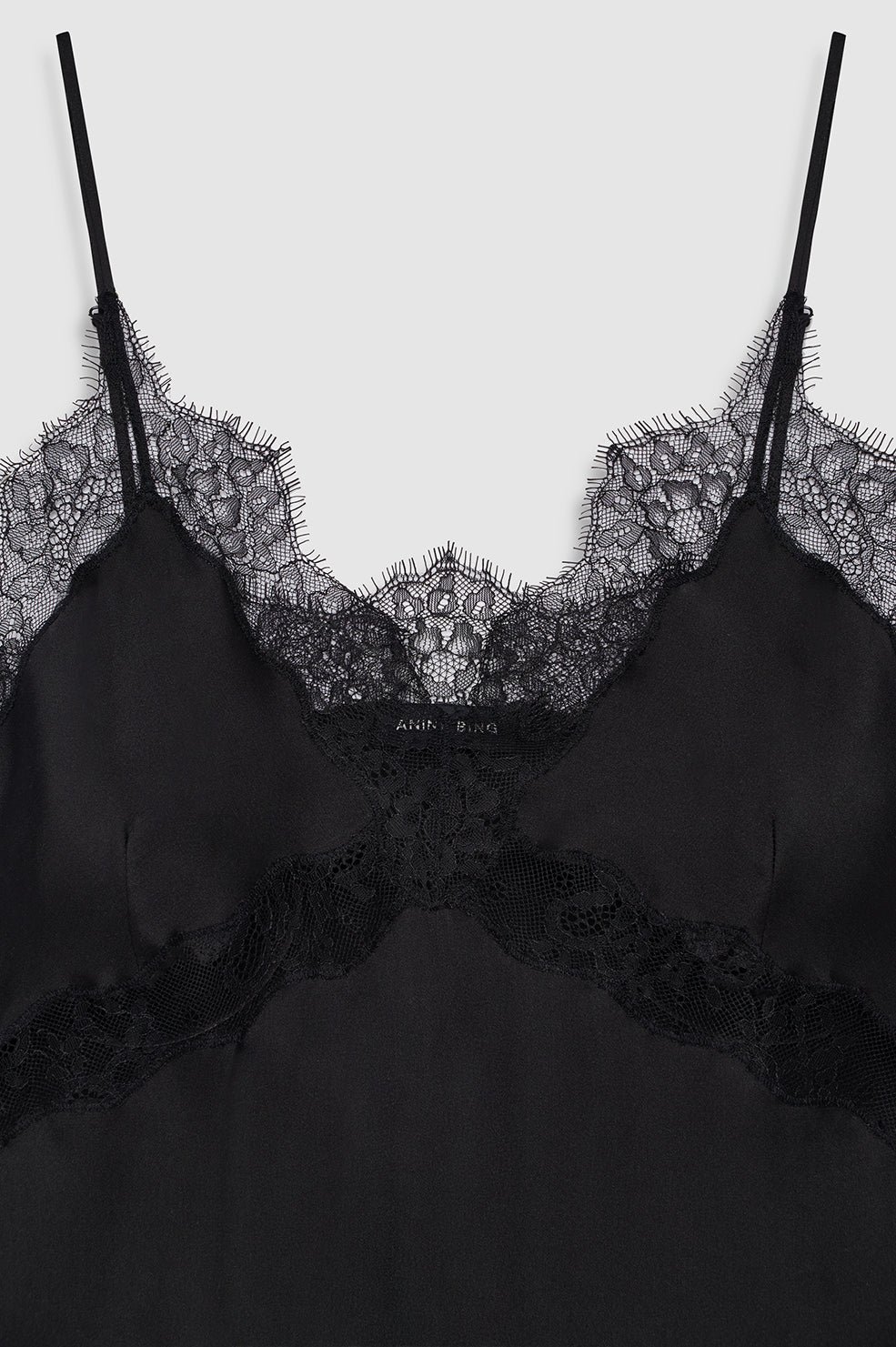 ANINE BING Mael Camisole - Black - detail view