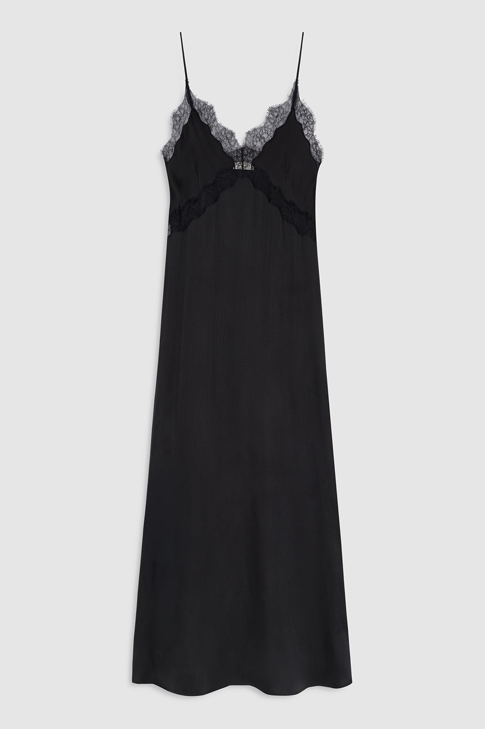 ANINE BING Magnolia Dress - Black - front view
