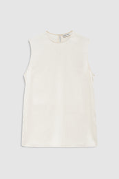 ANINE BING Malia Top - Cream - front view