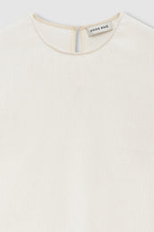 ANINE BING Malia Top - Cream - detail view