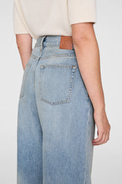 ANINE BING Manon Jean - Tux Blue - on model back Second Image