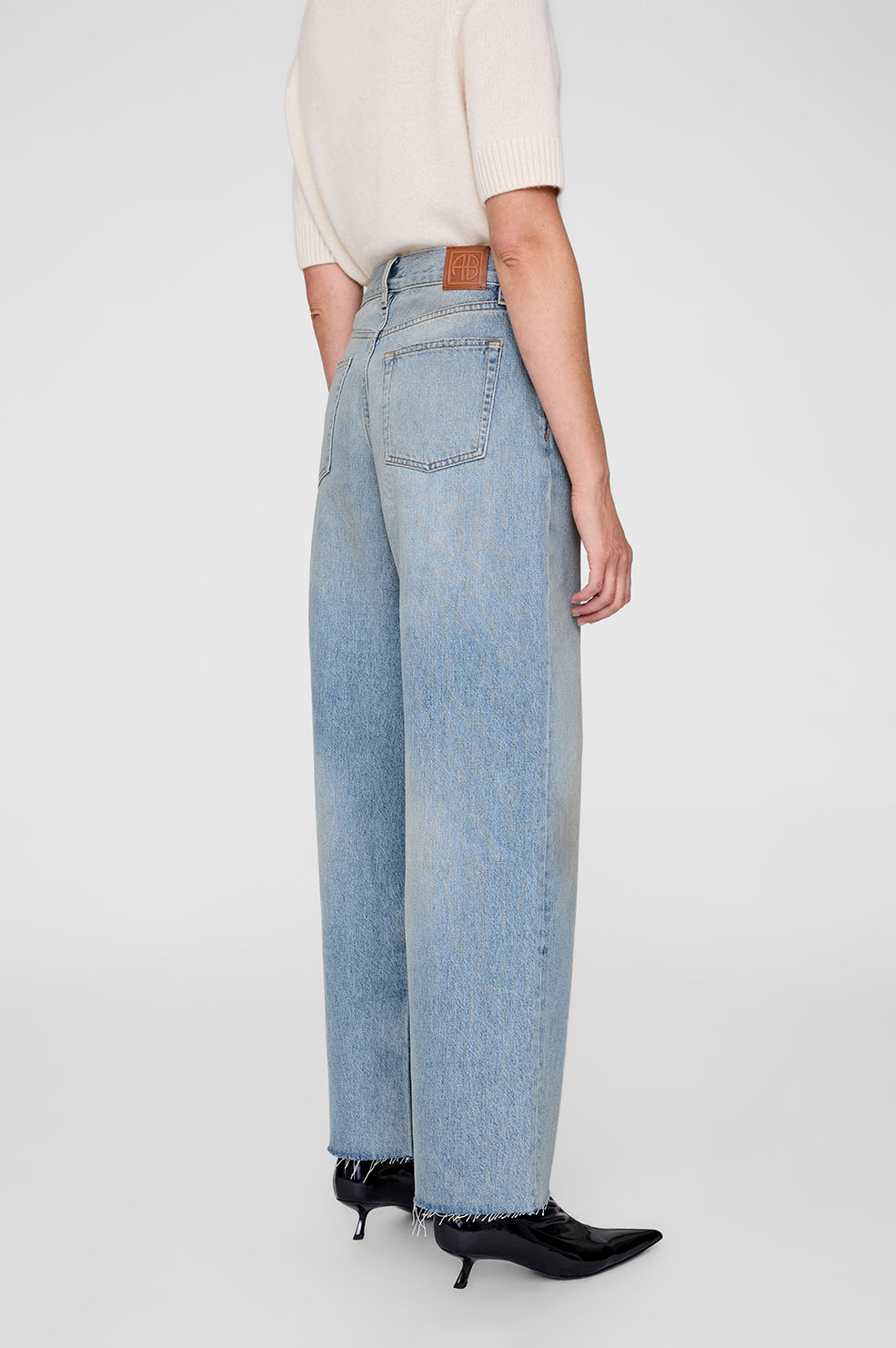 ANINE BING Manon Jean - Tux Blue- on model back