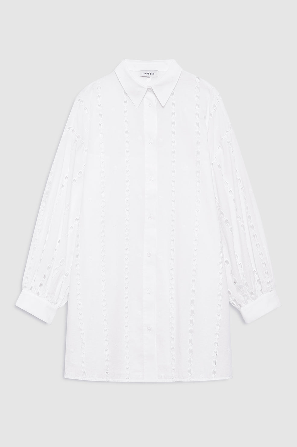 ANINE BING Marianne Dress - White - front view