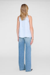 ANINE BING Marie Top - Pale Blue - on model back