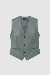 ANINE BING Mario Vest - Sage - front view