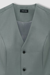 ANINE BING Mario Vest - Sage - detail view
