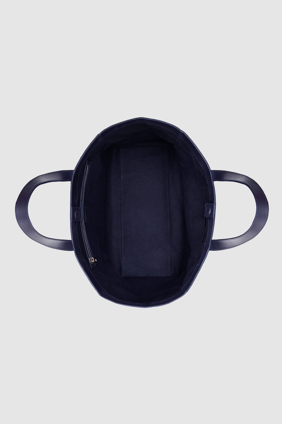 ANINE BING Medium Rio Tote - Navy Suede - inside view